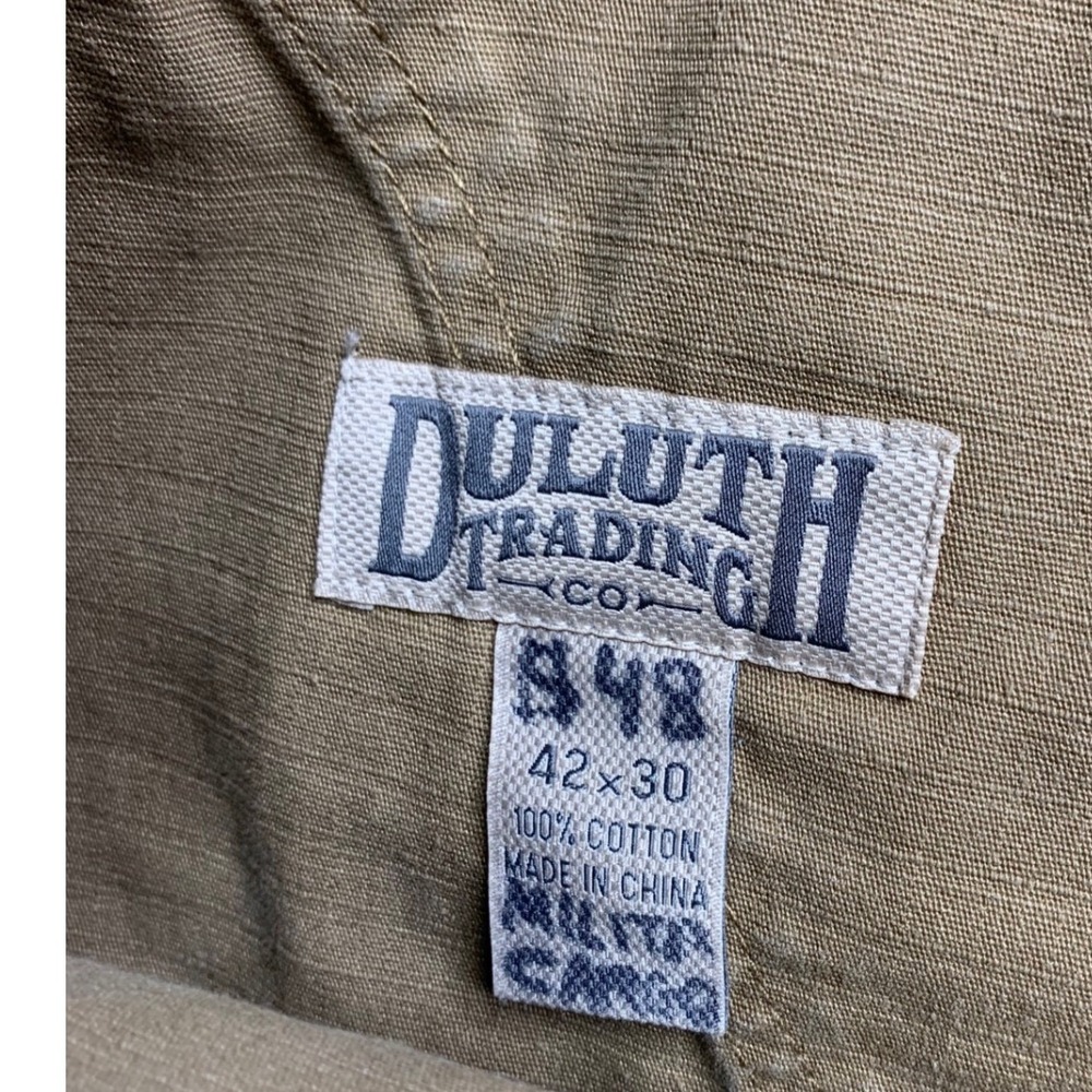 Duluth Trading Co Mens military Cargo Pants Khaki Size 42x30 - Picture 5 of 6